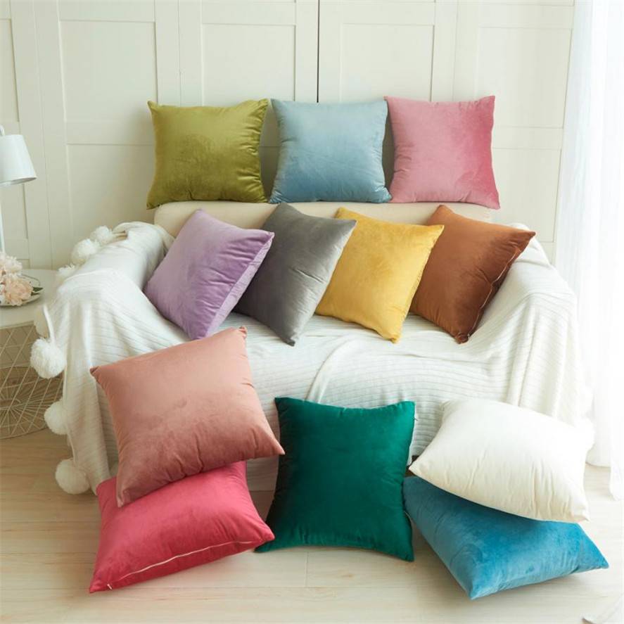 Plain Velvet Cushion Cover Series Islamic Home Decor Cushion Covers  Muslim Kit